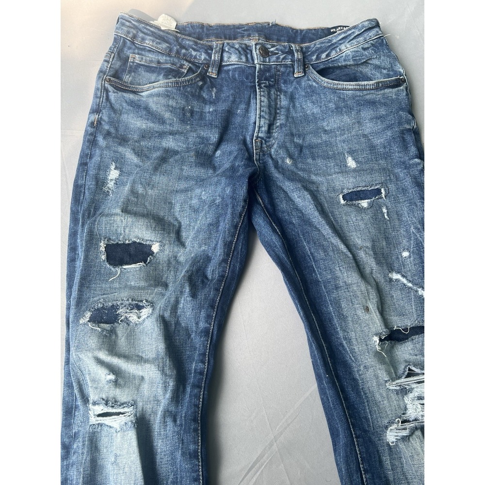 Buffalo David Button Jeans Denim Slim Ash 32/30 Men's